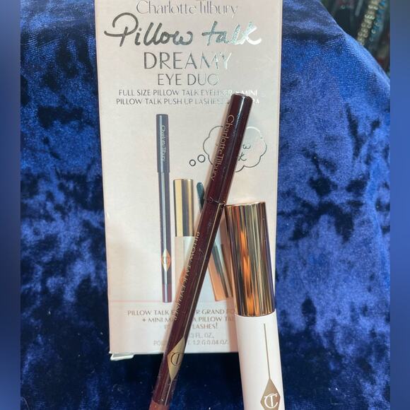 Charlotte Tilbury Pillow talk Dreamy Eye Duo NIB full sz Eyeliner/Mini mascara - Picture 1 of 3